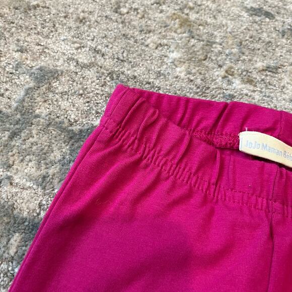JoJo Maman Bebe Raspberry Pink Leggings 6-12 Months NWOT - Picture 2 of 8